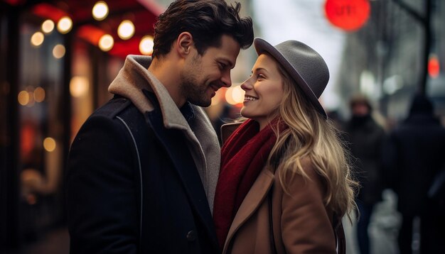 pareja enamorada generada por inteligencia artificial