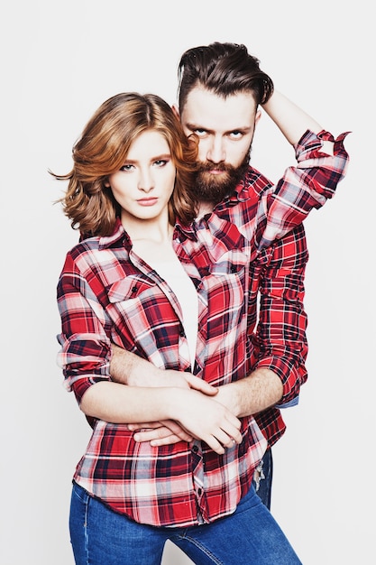 Pareja hipster