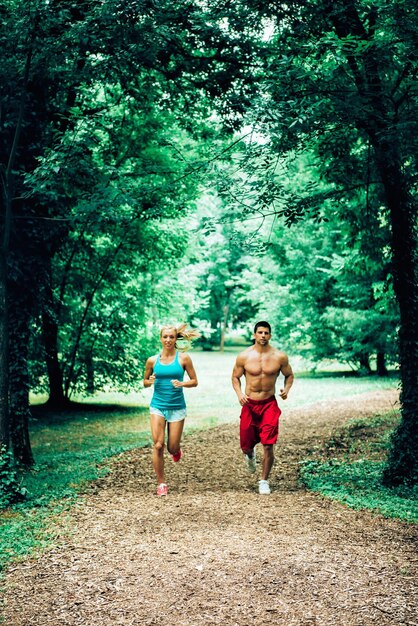 Pareja Jogging