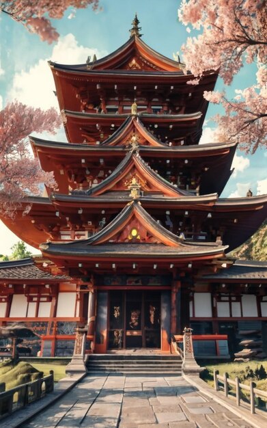 Una pareja joven en kimono y la Torre Yasaka