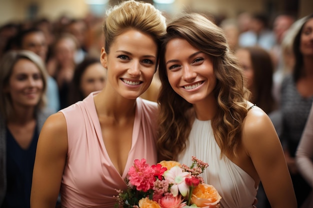 Pareja LBGT en ceremonia de boda