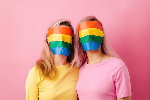 Pareja LGBT generativa ai