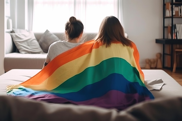 Pareja LGBT generativa ai