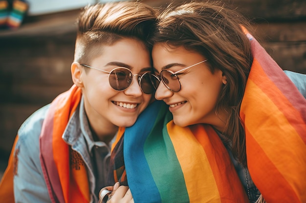 Pareja LGBT generativa ai