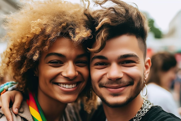 Pareja LGBT generativa ai