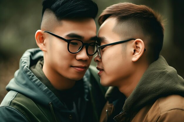 Pareja LGBT generativa ai