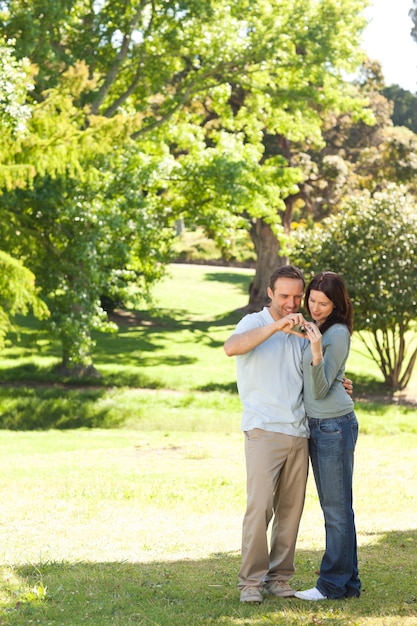 Pareja en el parque