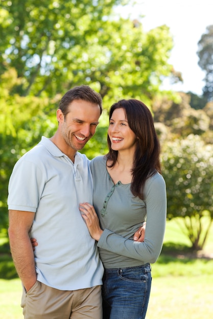 Pareja en el parque