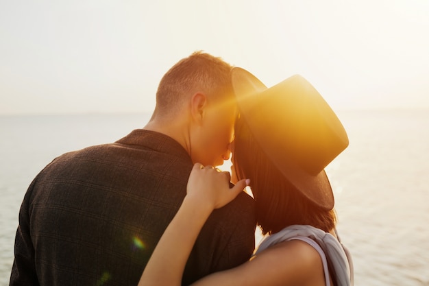 Pareja, en la playa