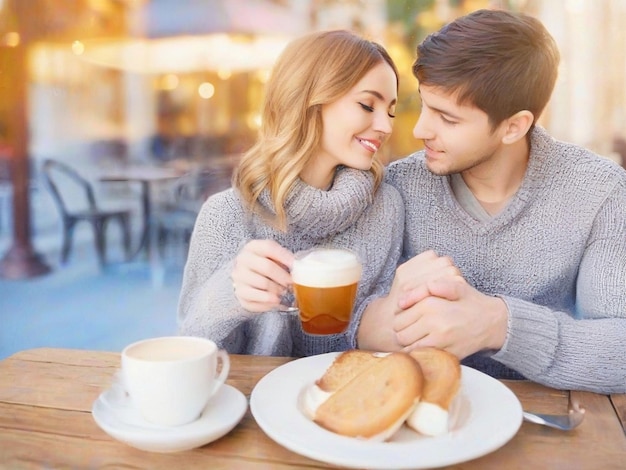 pareja romántica en el día de San Valentín