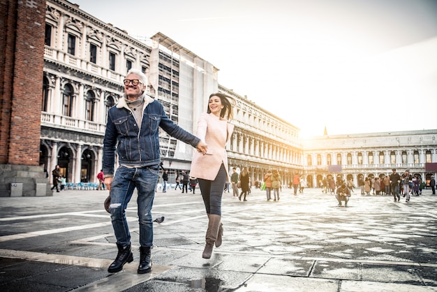 Pareja en venecia