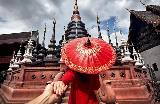 Pareja de viaje en Tailandia