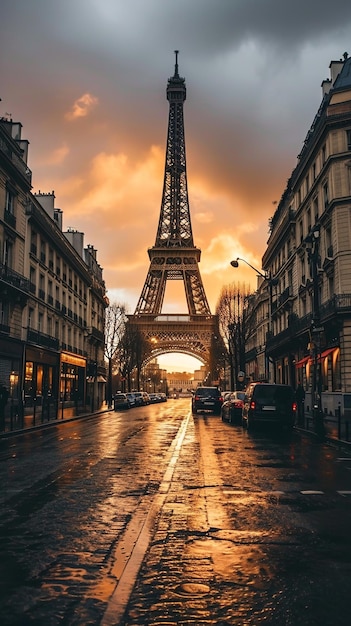 Foto paris, frança monumento à torre eiffel