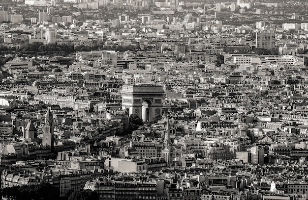 París Francia 24 de septiembre de 2017 El Arco del Triunfo en París Francia