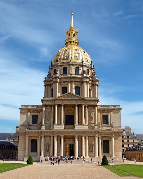 Paris Les Invalides hospital e cúpula da capela
