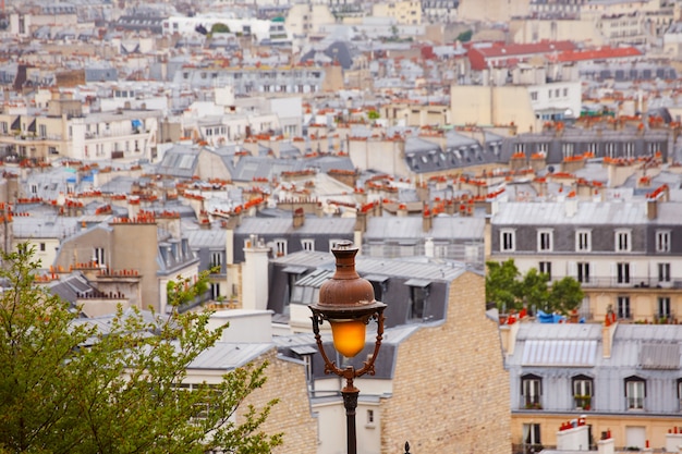 Paris-Skylineantenne von Montmartre