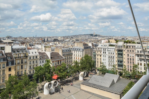 Paris vom Dach des Centre Pompidou