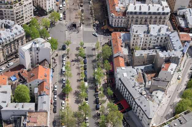 Pariser Dächer und Gebäude Stadtansicht