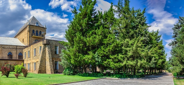 Park in Prince Trubetskoy Weingut Schloss an einem sonnigen Sommertag