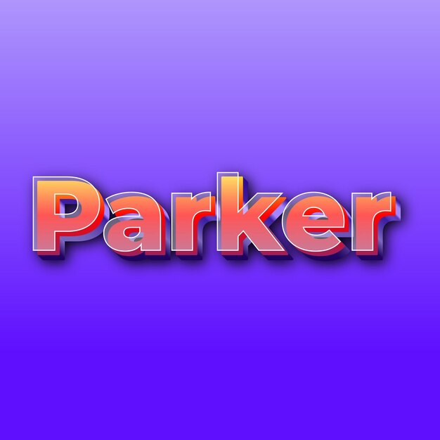 ParkerText efecto JPG degradado fondo púrpura tarjeta foto