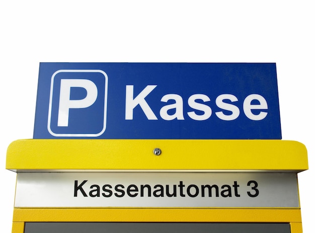 Parkkassenschild