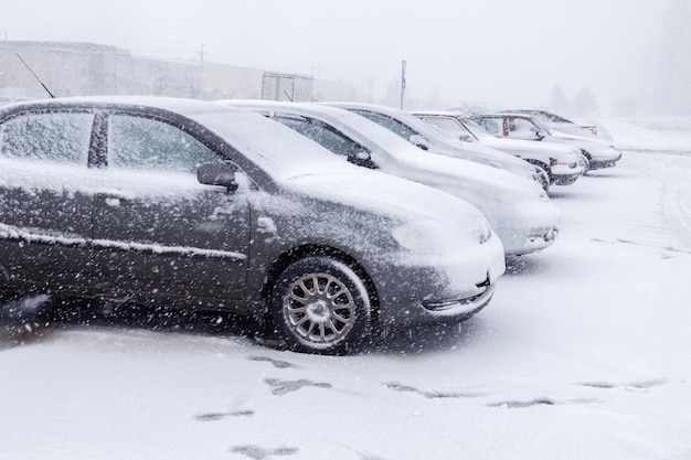 Parkplatz im Schnee