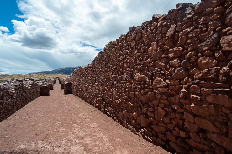 Foto parque arqueológico de pikillaqta lucre província de quispicanchi departamento de cusco peru