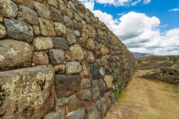Parque Arqueológico de Tipon Quispicanchi perto de Cusco Peru