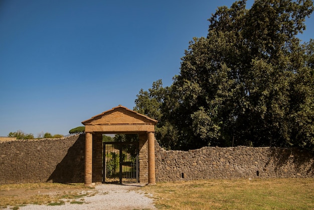 Parque Arqueológico de Pompeya una enorme zona de excavaciones en las cercanías del Vesubio en el sur de Italia Una antigua ciudad que pereció trágicamente bajo la lava