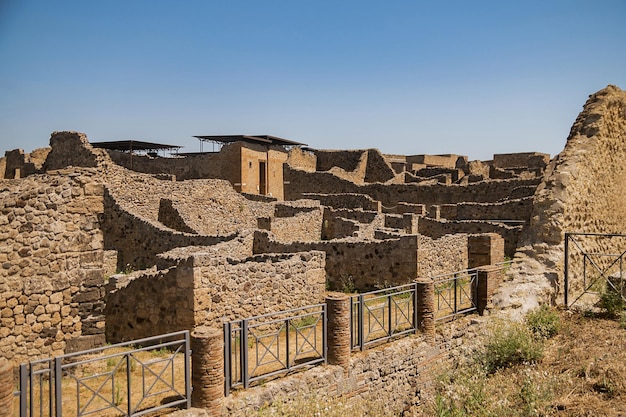 Parque Arqueológico de Pompeya una gran área de excavación en las cercanías del Vesubio en el sur de Italia Una antigua ciudad que pereció trágicamente bajo la lava