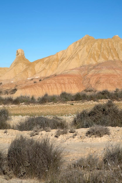 Parque Bardenas Reales em Navarra, Espanha