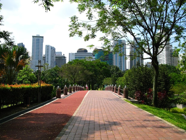 El parque en el centro de Kuala Lumpur Malasia