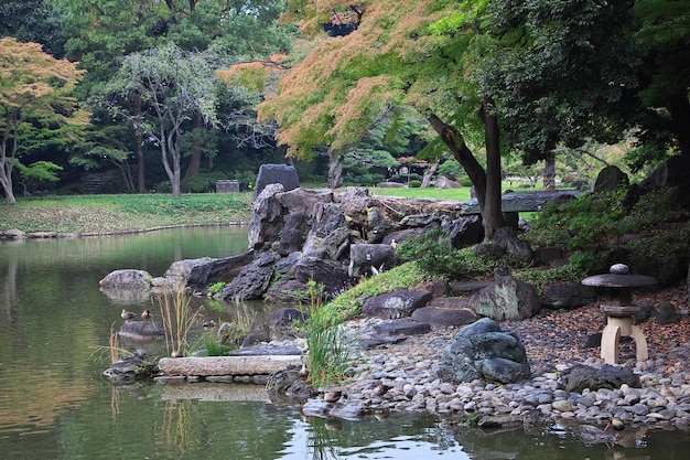 El parque en el centro de Tokio Japón