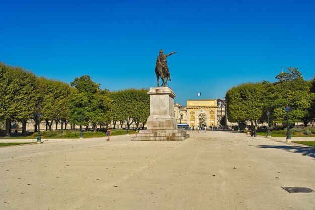 Un parque en la ciudad francesa Montpellier