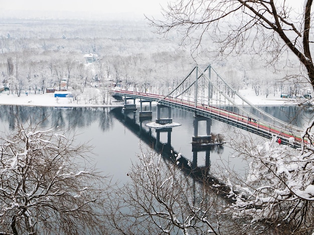 Parque de la ciudad de invierno