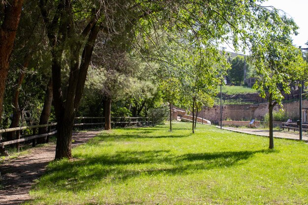 Foto parque de la ciudad minera de utrillas