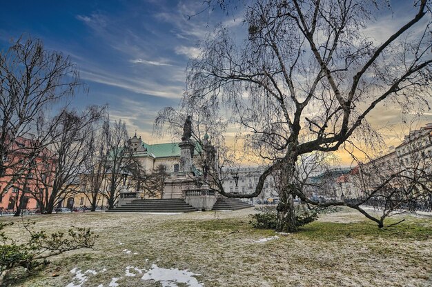 Parque en la ciudad de Varsovia