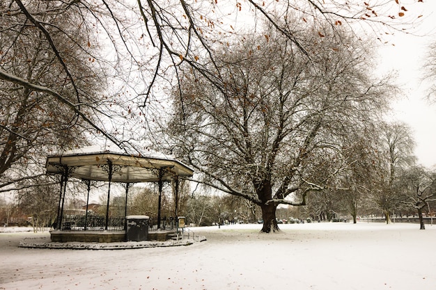 Parque da Inglaterra depois de uma nevasca