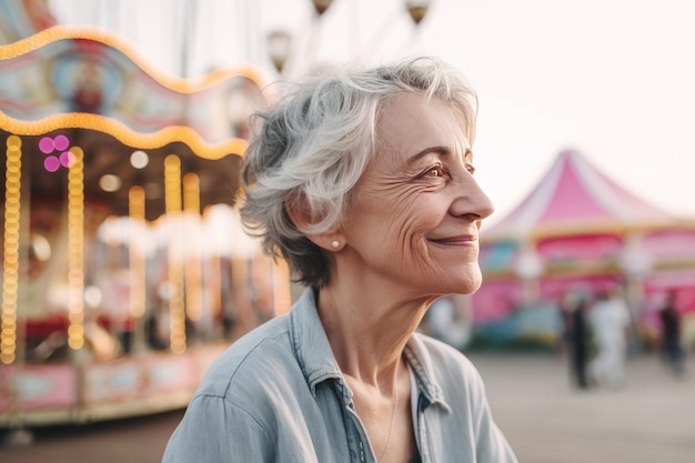 Parque de diversões feminino Passeio feminino Gerar Ai