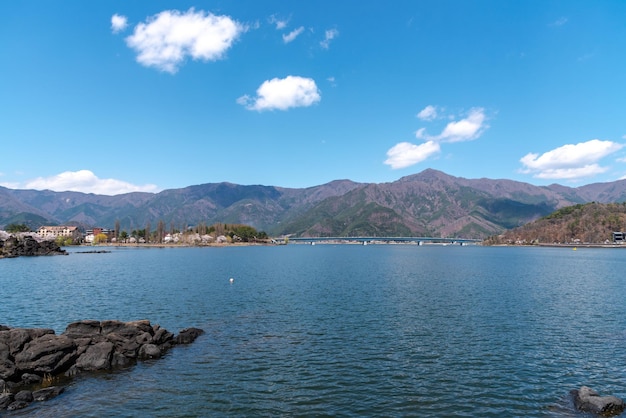 Parque do Lago Kawaguchi na primavera Kawaguchiko Cherry Blossoms festival Prefeitura de Yamanashi Japão