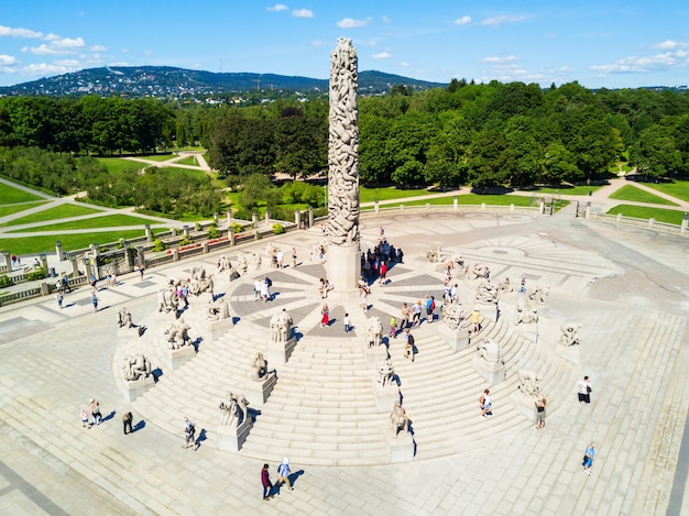 Parque de esculturas de Vigeland o Vigelandpark en Oslo, Noruega. Vigeland se encuentra en el Frognerpark de Oslo.