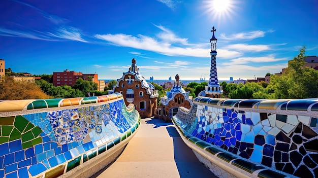 Parque Güell en Barcelona España La cautivadora arquitectura de Gaudí en el corazón de Cataluña