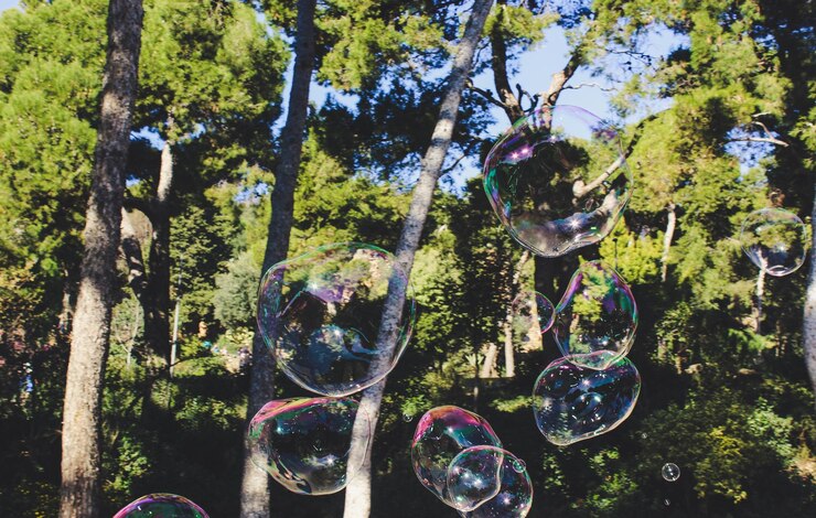 Parque Güell de burbujas en Barcelona España