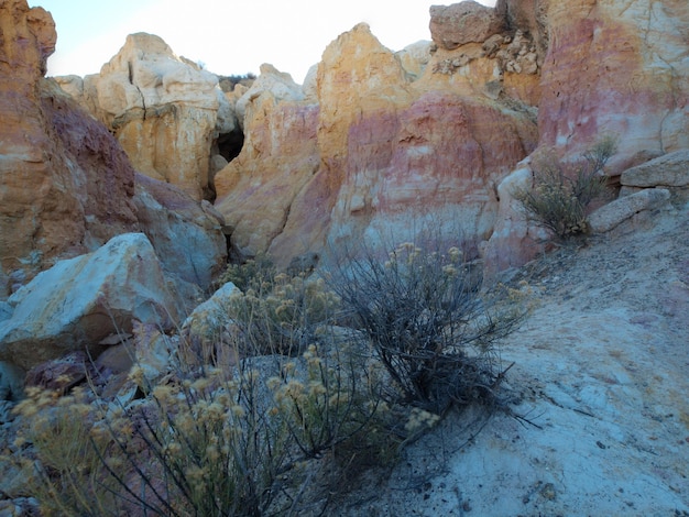 Foto parque interpretativo de paint mines próximo à cidade de calhan, colorado.