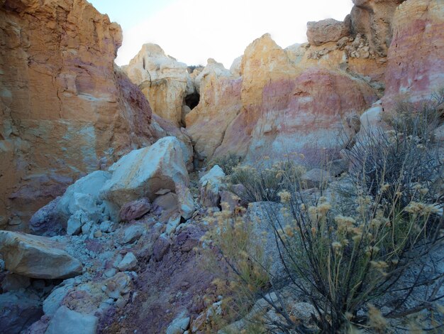 Foto parque interpretativo de paint mines próximo à cidade de calhan, colorado.