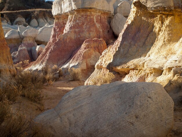 Parque Interpretativo de Paint Mines próximo à cidade de Calhan, Colorado.