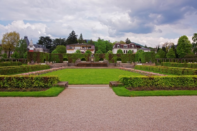 Parque Lichtentaler Allee en Baden-Baden, Baden-Wurttemberg de Alemania. Baden Baden es una ciudad balneario.