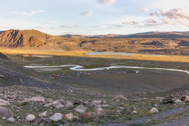 Parque nacional altai tavan bogd em bayar-ulgii, mongólia.