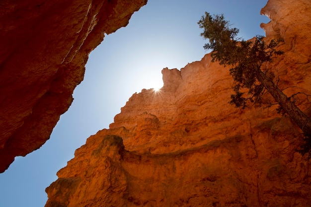 Parque Nacional Bryce Canyon Utah Estados Unidos Vista del cielo azul en el cañón Bryce