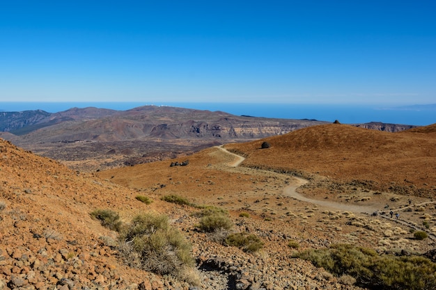 Parque Nacional de Teide, Tenerife, Ilhas Canárias, Espanha. Bela foto do vulcão inativo espanhol Teide